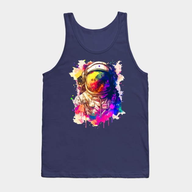 Galaxy Painting Tank Top by machmigo